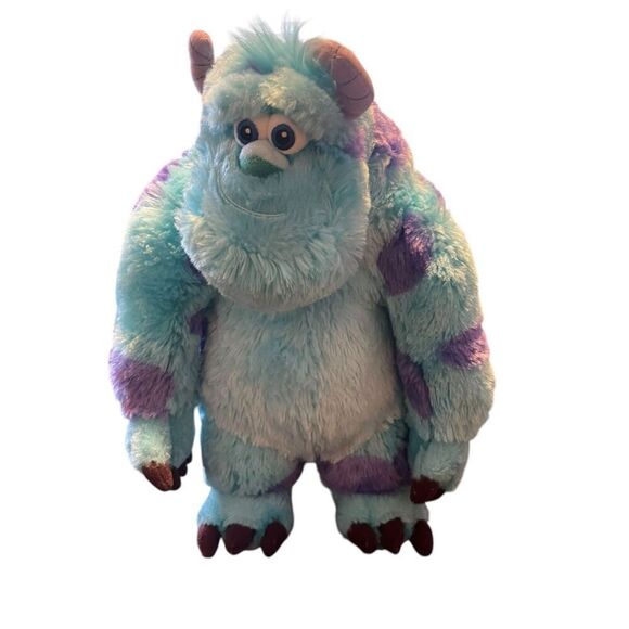 Disney Kids Blue Purple Sulley Monster Plush Doll Stuffed Toy - Picture 1 of 9